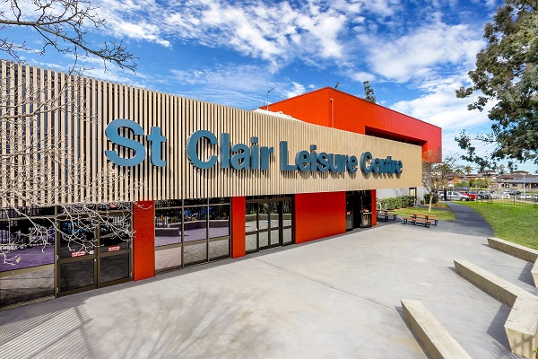The entrance to the St Clair Leisure Centre
