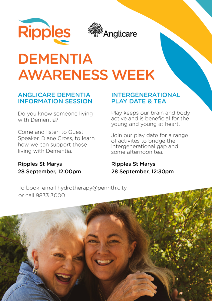 Dementia Awareness Week Ripples NSW